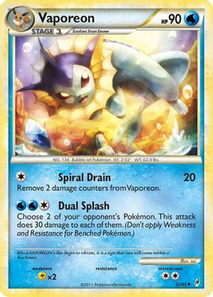 Vaporeon 052/95  Call of Legends - Uncommon