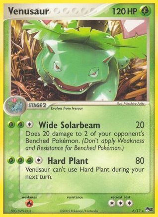 Venusaur 006/017  - Holofoil POP Series 2 - Rare