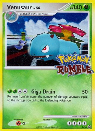 Venusaur 001  - Holofoil Rumble - Promo