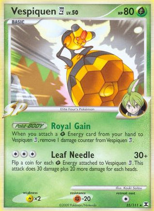 Vespiquen E4 035  - Reverse Holofoil Rising Rivals - Rare