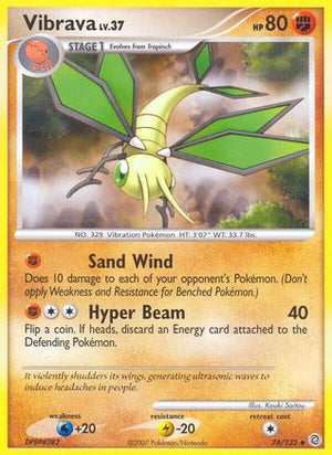 Vibrava 074  - Reverse Holofoil Secret Wonders - Uncommon