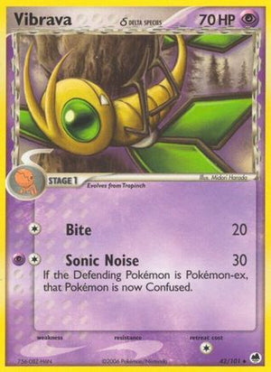 Vibrava (Delta Species) 042/101  Dragon Frontiers - Uncommon