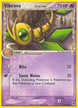 Vibrava (Delta Species) 042/101  Dragon Frontiers - Uncommon
