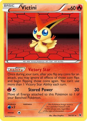 Victini (14) (14) 014  - Holofoil Noble Victories - Holo Rare