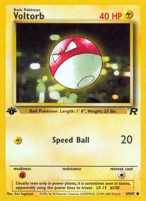 Voltorb 69/82  - 1st Edition Team Rocket - Common