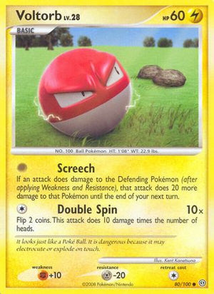 Voltorb (80) (80) 080  - Reverse Holofoil Stormfront - Common
