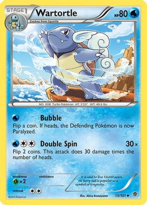 Wartortle 015/101  Plasma Blast - Uncommon