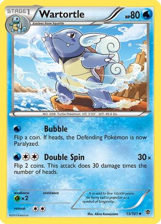 Wartortle 015/101  Plasma Blast - Uncommon