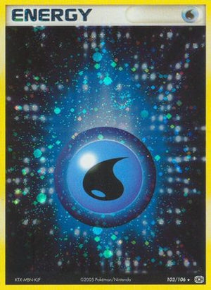 Water Energy 103/106  Emerald - Holo Rare