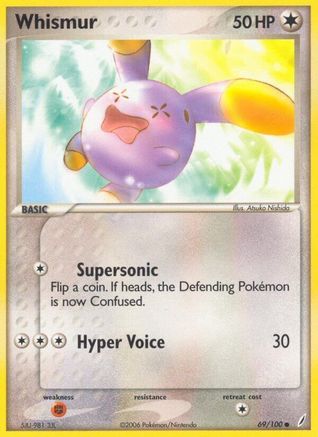 Whismur 069/100  Crystal Guardians - Common