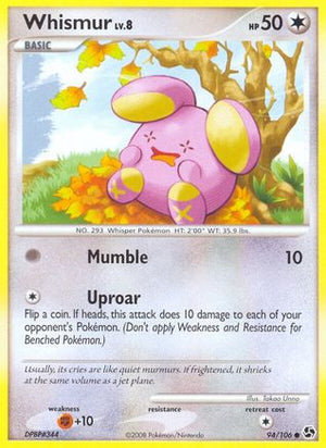 Whismur 094  - Reverse Holofoil Great Encounters - Common