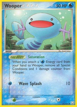 Wooper 081/109  - Reverse Holofoil Team Rocket Returns - Common