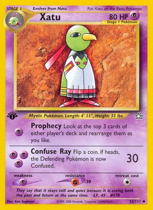 Xatu 052/111  - 1st Edition Neo Genesis - Uncommon