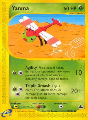 Yanma 116  - Reverse Holofoil Skyridge - Common
