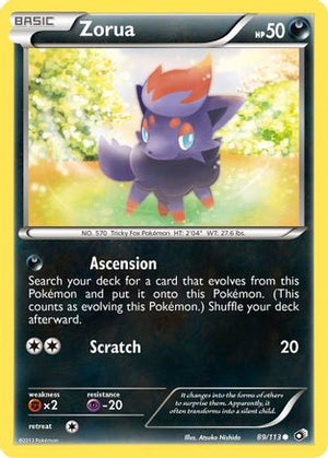 Zorua 089/113  Legendary Treasures - Common