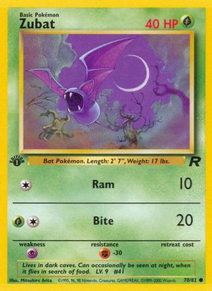 Zubat 70/82  - 1st Edition Team Rocket - Common