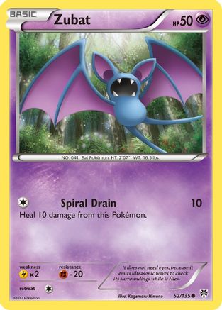Zubat 052  Plasma Storm - Common