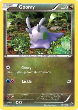 Goomy 072/106  - Reverse Holofoil XY  Flashfire - Common