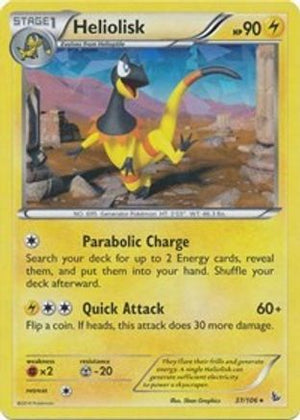 Heliolisk (XY Flashfire) 037/106  - Holofoil Deck Exclusives - Holo Rare