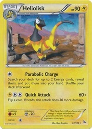 Heliolisk (XY Flashfire) 037/106  - Holofoil Deck Exclusives - Holo Rare
