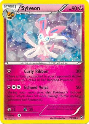 Sylveon (XY Furious Fists) 072/111  - Holofoil Deck Exclusives - Holo Rare