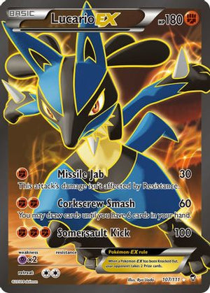 Lucario EX (107 Full Art) (107 Full Art) 107/111  - Holofoil XY  Furious Fists - Ultra Rare