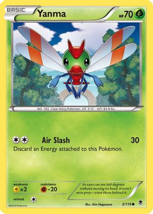 Yanma 003  - Reverse Holofoil XY  Phantom Forces - Common