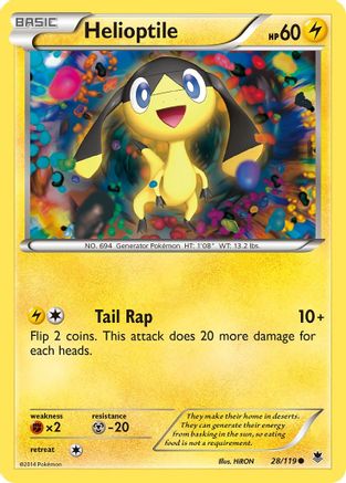 Helioptile (28) (28) 028  XY  Phantom Forces - Common