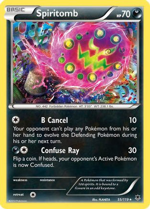 Spiritomb 055/119  - Reverse Holofoil XY  Phantom Forces - Rare
