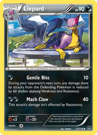 Liepard 057  XY  Phantom Forces - Uncommon