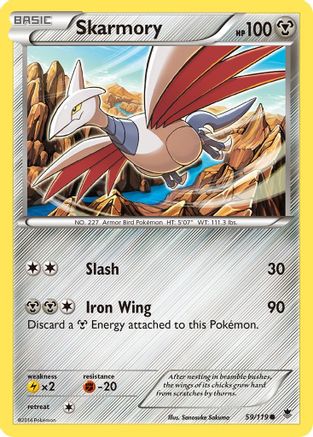 Skarmory 059  XY  Phantom Forces - Common