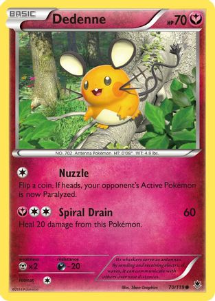 Dedenne 070/119  XY  Phantom Forces - Common