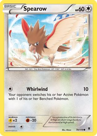 Spearow 078  XY  Phantom Forces - Common