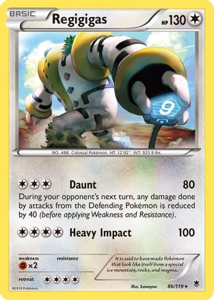 Regigigas 086  - Reverse Holofoil XY  Phantom Forces - Holo Rare