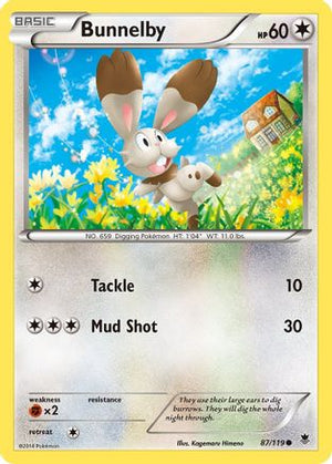 Bunnelby 087/119  XY  Phantom Forces - Common