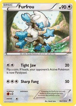 Furfrou 090/119  XY  Phantom Forces - Uncommon