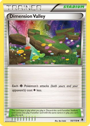 Dimension Valley 093/119  - Reverse Holofoil XY  Phantom Forces - Uncommon