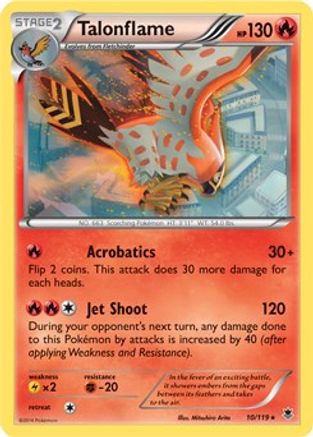 Talonflame (XY Phantom Forces) 010/119  - Holofoil Deck Exclusives - Holo Rare