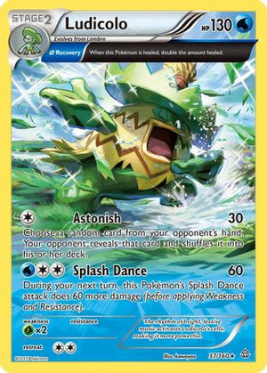 Ludicolo (Alpha) 037/160  - Reverse Holofoil XY  Primal Clash - Rare