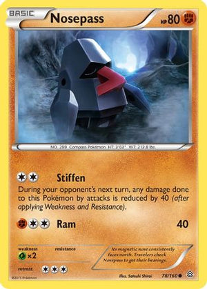 Nosepass 078  XY  Primal Clash - Common