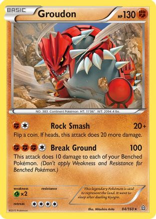 Groudon 084/160  XY  Primal Clash - Rare