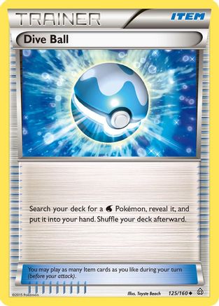 Dive Ball 125/160  XY  Primal Clash - Uncommon