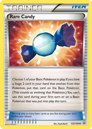 Rare Candy 135/160  - Reverse Holofoil XY  Primal Clash - Uncommon