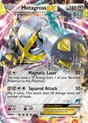Metagross EX (Shiny) XY34  - Holofoil XY Promos - Promo