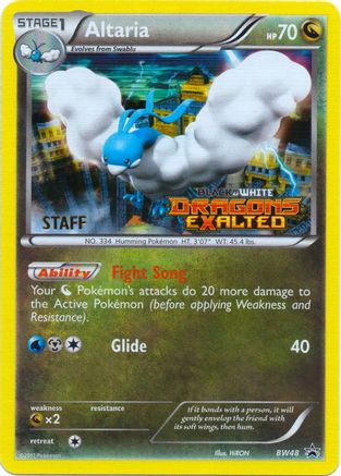 Altaria (Prerelease) [Staff] BW48  - Holofoil Black and White Promos - Promo