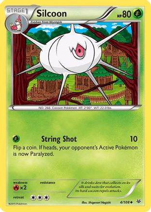 Silcoon 004/108  XY  Roaring Skies - Uncommon