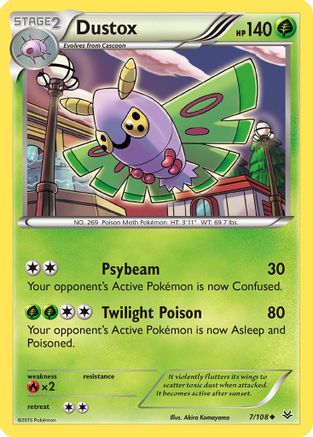 Dustox (7) (7) 007/108  XY  Roaring Skies - Uncommon