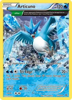 Articuno (17 Delta) (17 Delta) 017/108  - Reverse Holofoil XY  Roaring Skies - Rare