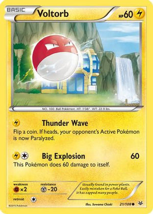 Voltorb 021/108  XY  Roaring Skies - Common