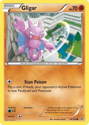 Gligar 036/108  XY  Roaring Skies - Common